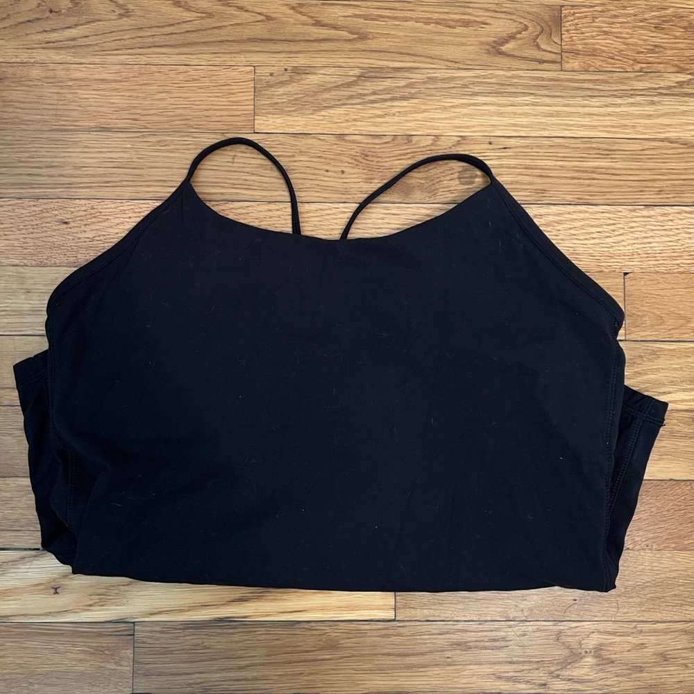 STORI BLACK INTRO SHELF TANK - SIZE 10 - LIGHTLY WORN - RACERBACK